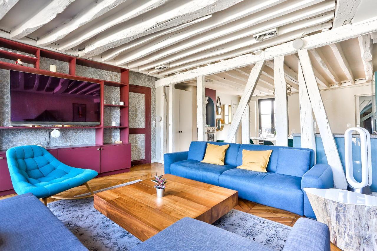 Le Marais Superb Apartment Terrace Paris Free Netflix Eksteriør billede