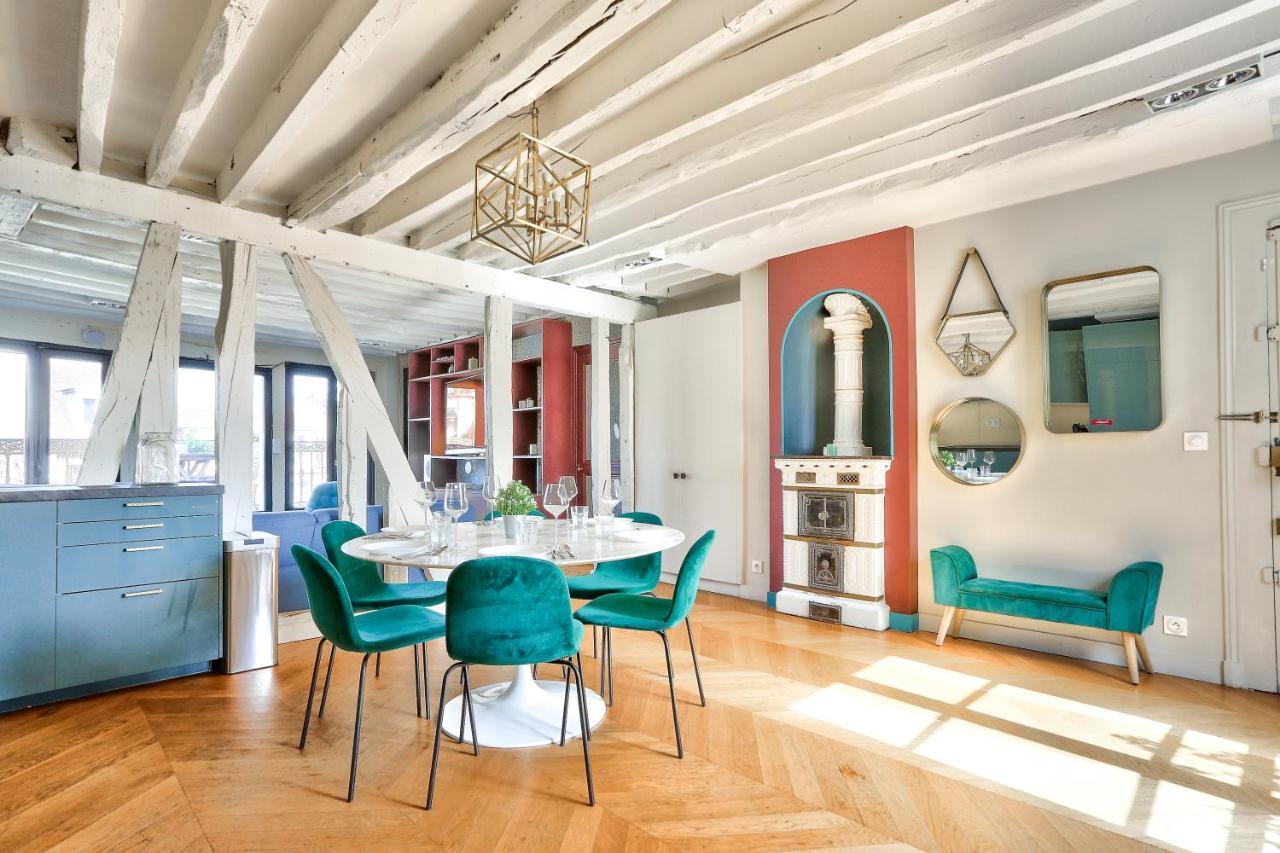 Le Marais Superb Apartment Terrace Paris Free Netflix Eksteriør billede
